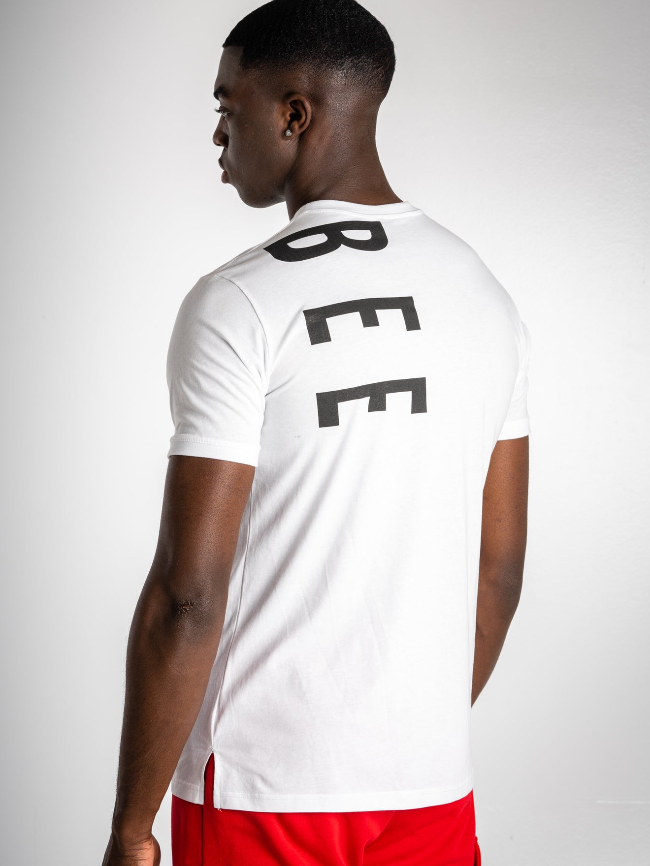 MagicBee Vertical Logo Tee - White