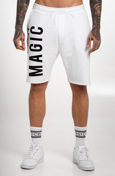 MagicBee Glossy Logo Shorts - White