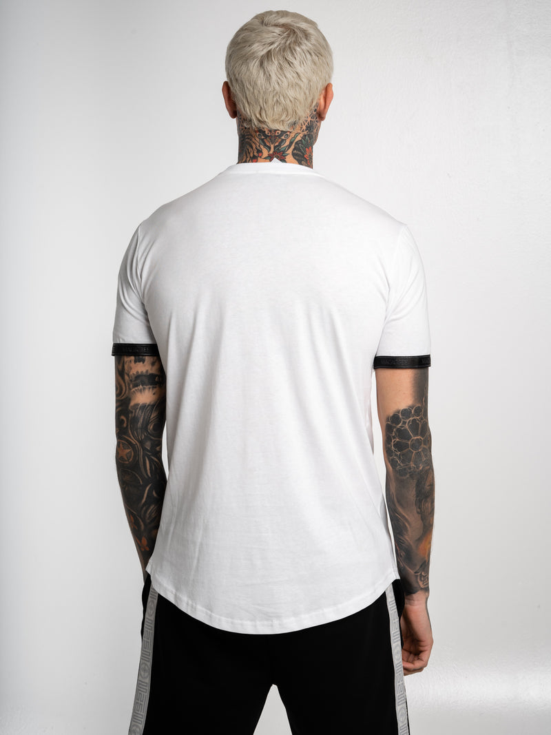 MagicBee Embossed Tape Tee - White