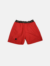 MagicBee Gold Elastic Swim Shorts - Red Lava