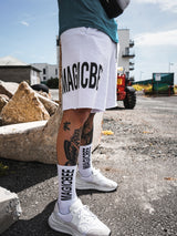 MagicBee Side Logo Shorts - White