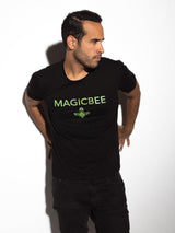 MagicBee Splashed Logo Tee - Neon Black - magicbee-clothing
