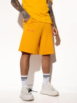 MagicBee Printed Logo Shorts - Orange - magicbee-clothing
