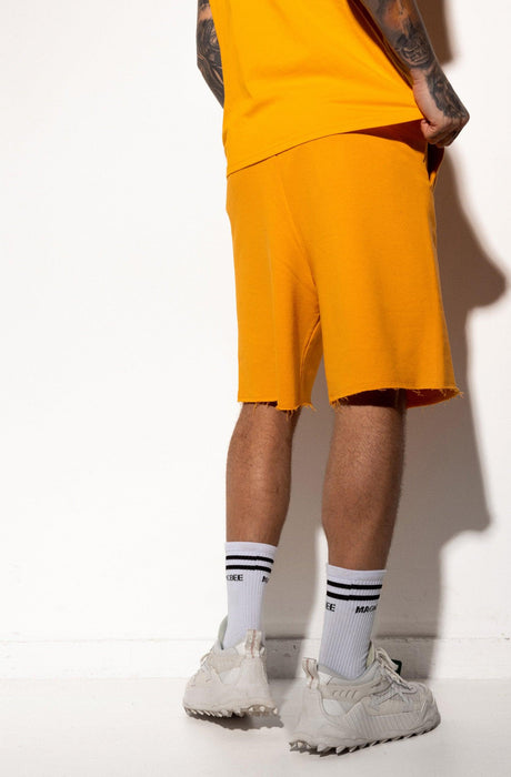 MagicBee Printed Logo Shorts - Orange - magicbee-clothing