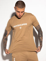 MagicBee Printed Logo Tee - Bronze
