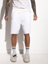 MagicBee Gold Embroidered Shorts - White