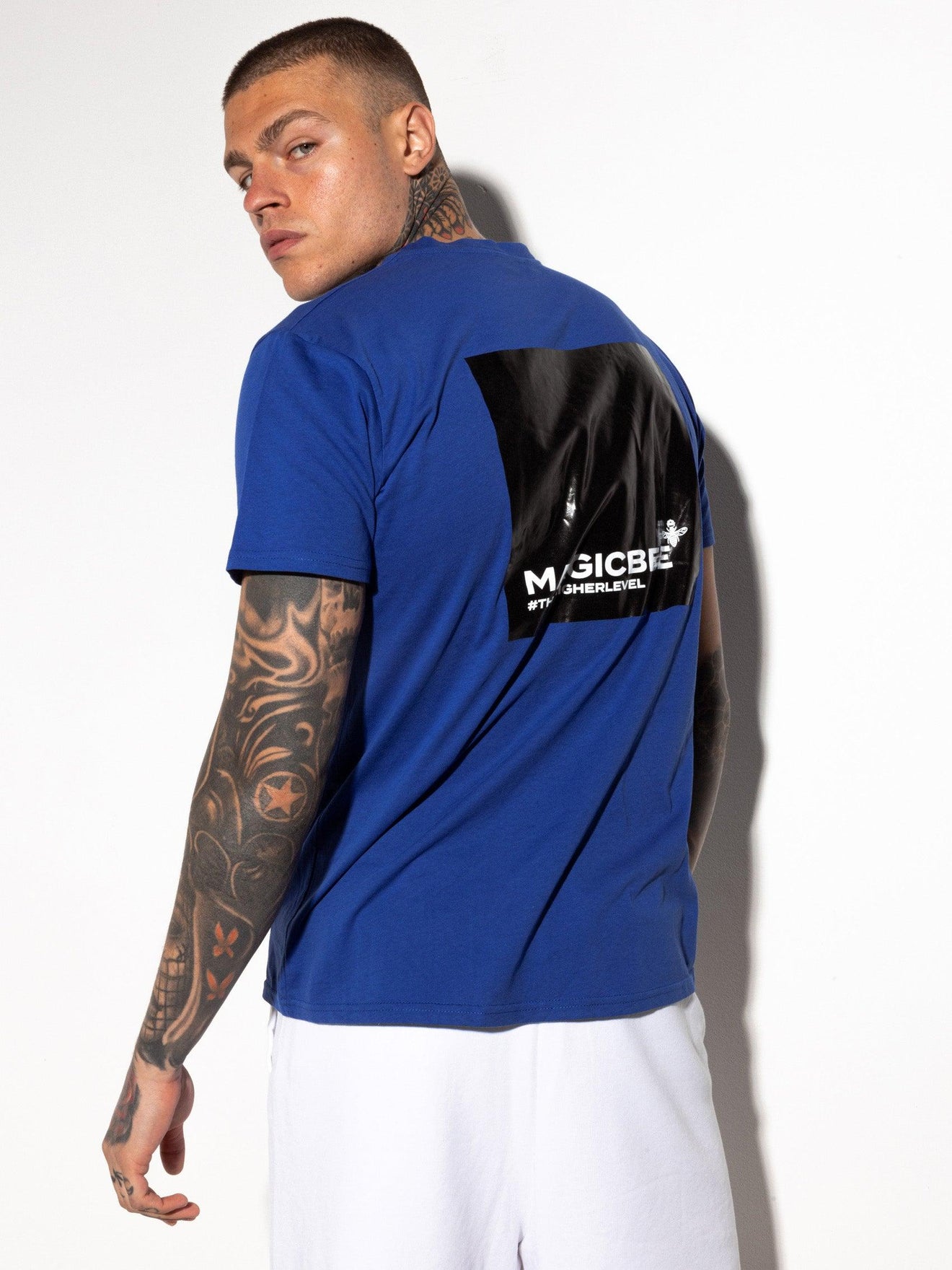 MagicBee Back Glossy Logo Tee - Royal Blue - magicbee-clothing