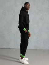 Pantalones de canalé verde neón MagicBee - Negro