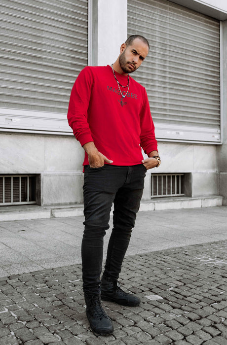 MagicBee Classic Logo Sweatshirt - Red - magicbee-clothing