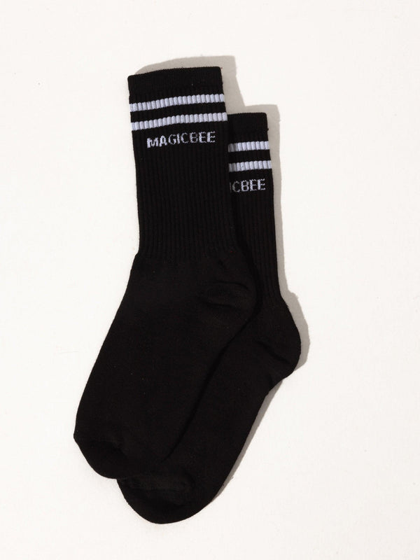 MagicBee Stripes Socks - Black - magicbee-clothing